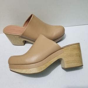 Rachel Comey Bose Stone Wooden Heel Clogs 8.5